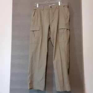 Chaps Mens Chinos Cargo Pants Khaki 36X32 Beige Tall Activewear Pockets 2366